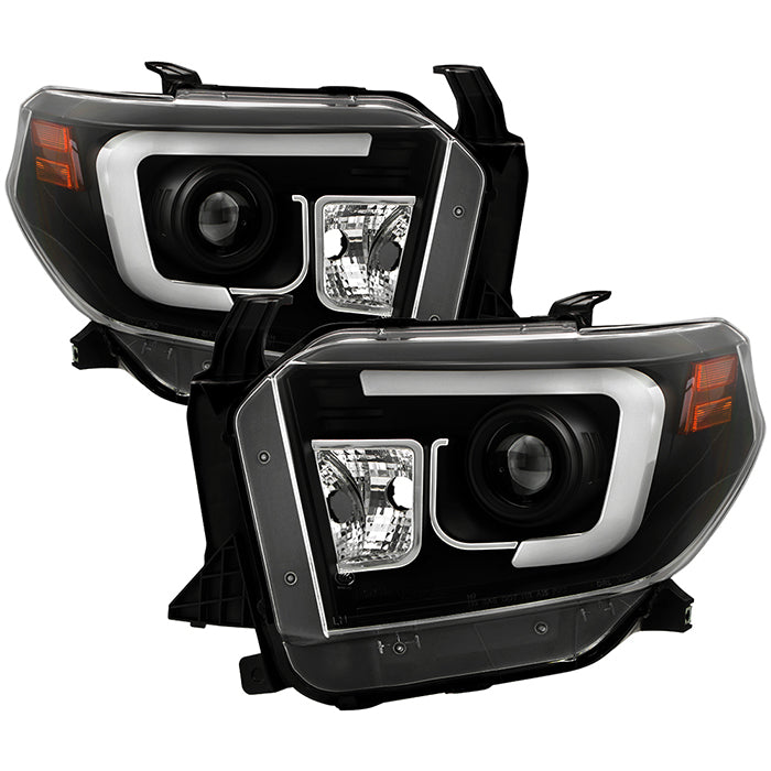 Spyder Toyota Tundra 2014-2016 Projector Headlights Light Bar DRL Black PRO-YD-TTU14-DRL-BK 5080158