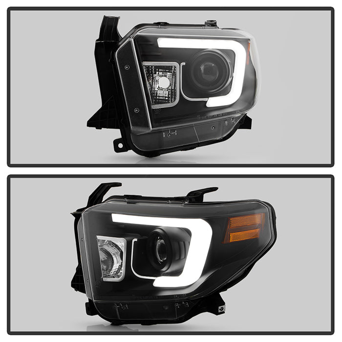 Spyder Toyota Tundra 2014-2016 Projector Headlights Light Bar DRL Black PRO-YD-TTU14-DRL-BK 5080158