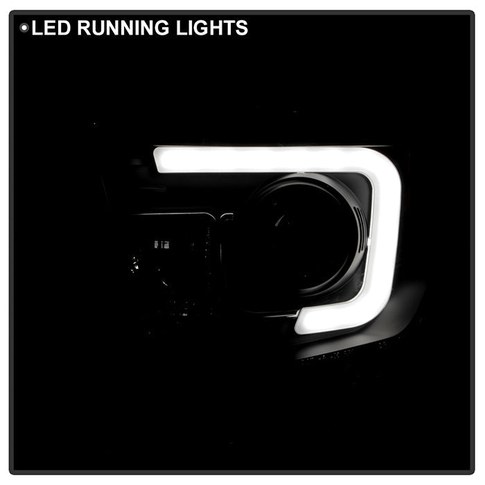Spyder Toyota Tundra 2014-2016 Projector Headlights Light Bar DRL Black PRO-YD-TTU14-DRL-BK 5080158