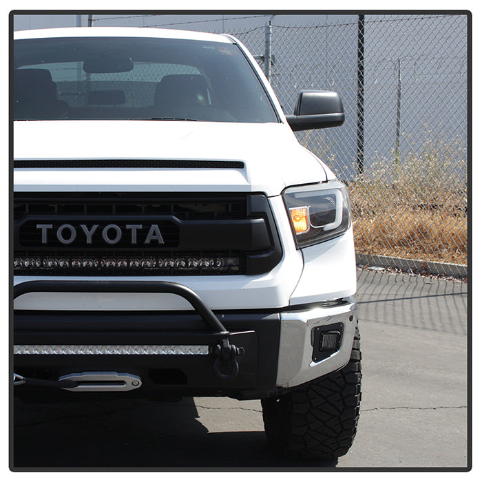 Spyder Toyota Tundra 2014-2016 Projector Headlights Light Bar DRL Black PRO-YD-TTU14-DRL-BK 5080158