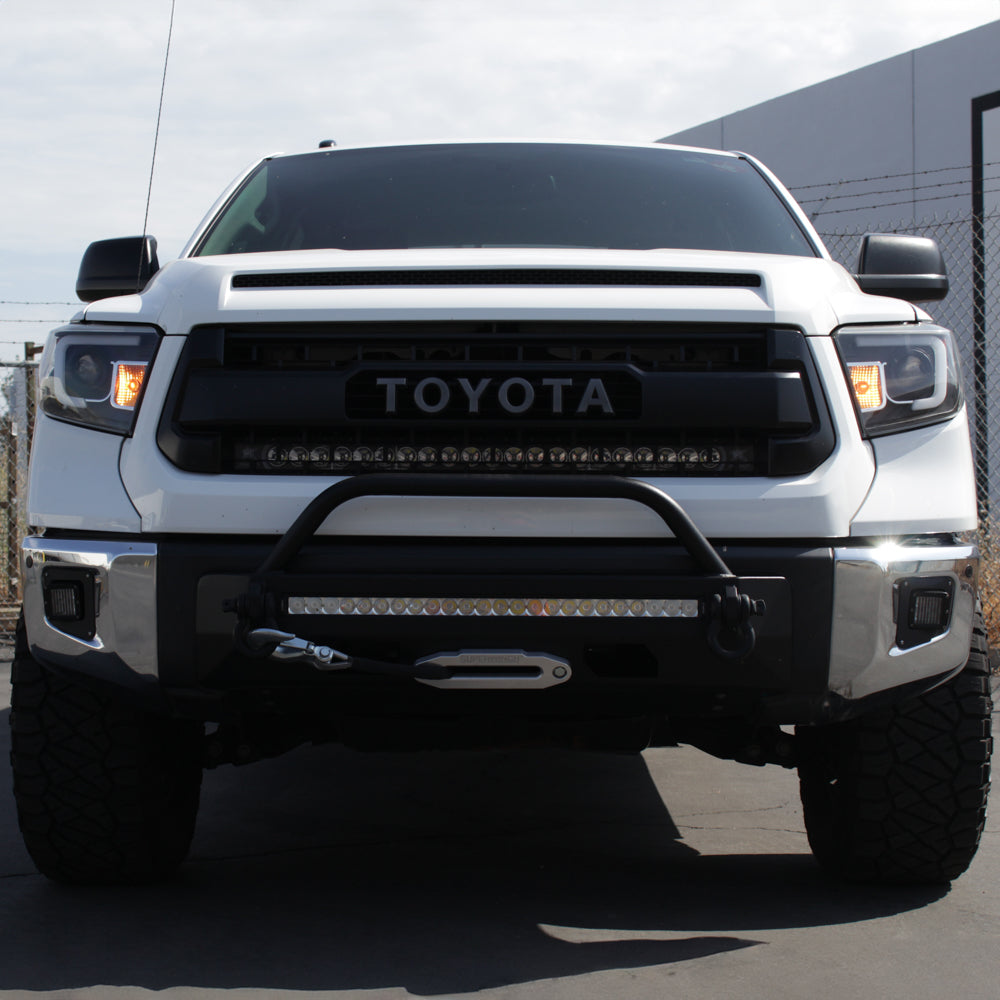 Spyder Toyota Tundra 2014-2016 Projector Headlights Light Bar DRL Black PRO-YD-TTU14-DRL-BK 5080158