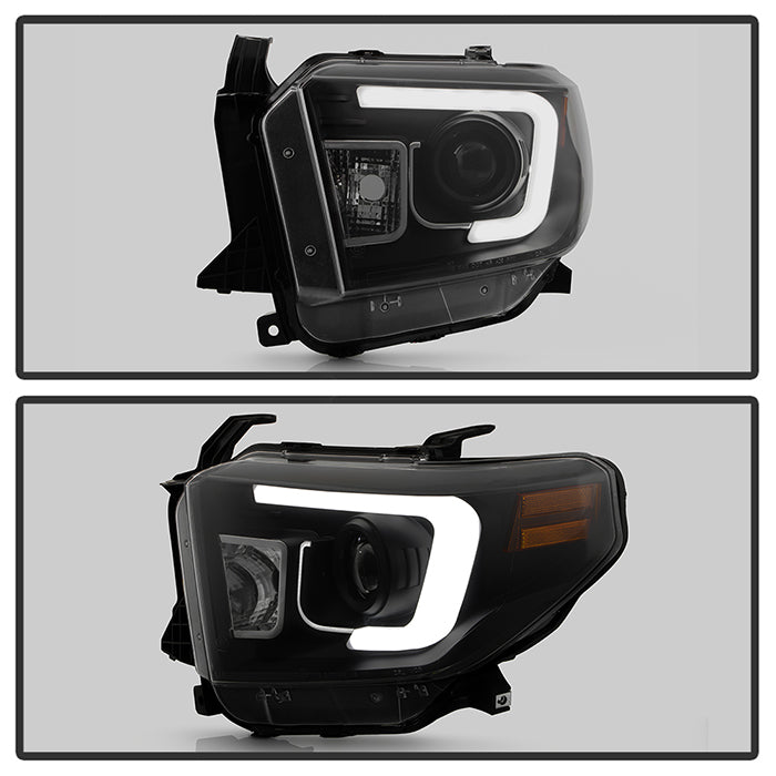 Spyder Toyota Tundra 2014-2016 Projector Headlights Light Bar DRL Black Smoke PRO-YD-TTU14-DRL-BSM 5080165