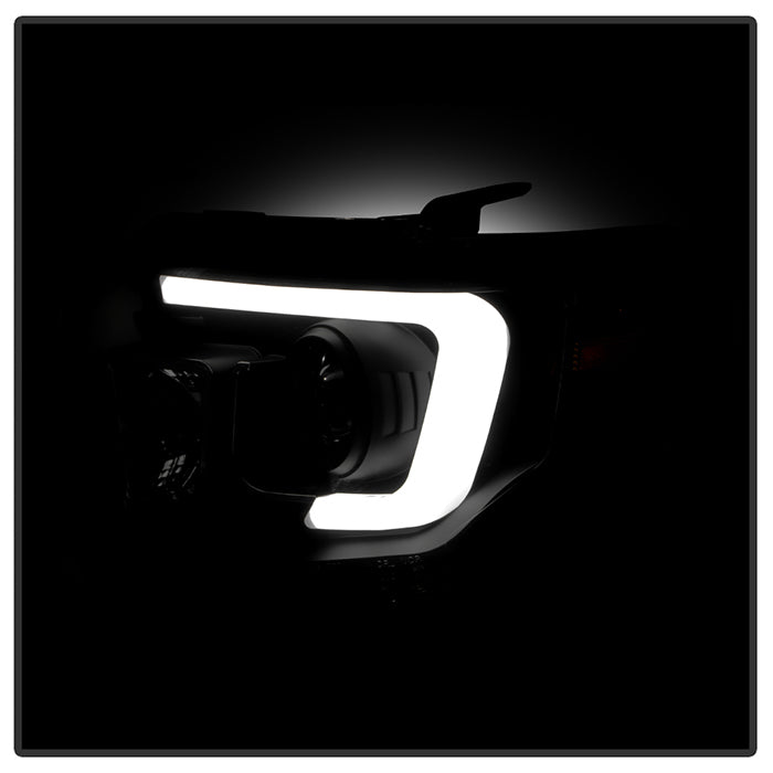 Spyder Toyota Tundra 2014-2016 Projector Headlights Light Bar DRL Black Smoke PRO-YD-TTU14-DRL-BSM 5080165