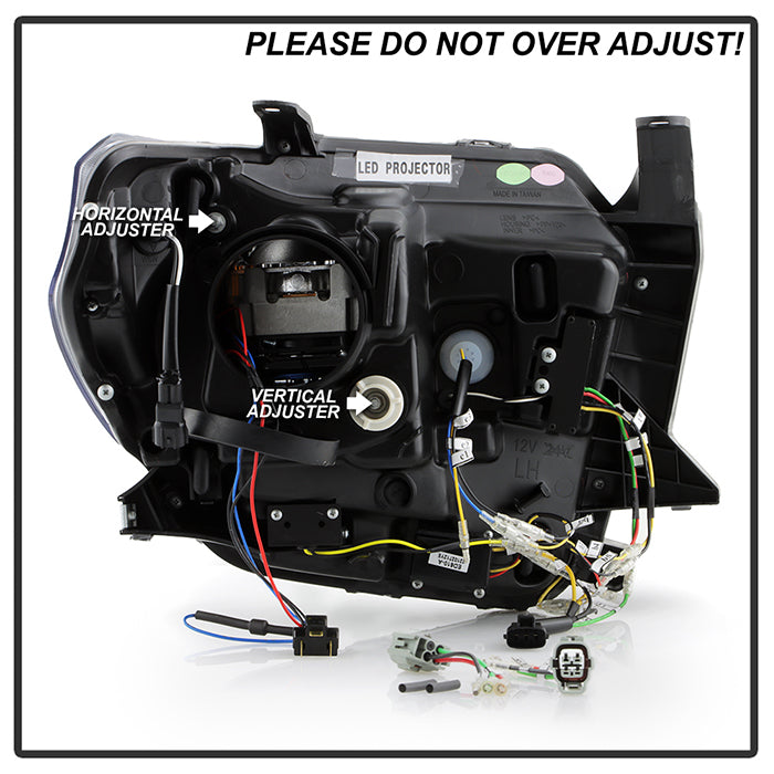 SPYDER Apex 14-21 Toyota Tundra High-Power LED Module Headlights - Black (PRO-YD-TTU14V2AP-SBSEQ-BK) 5088727