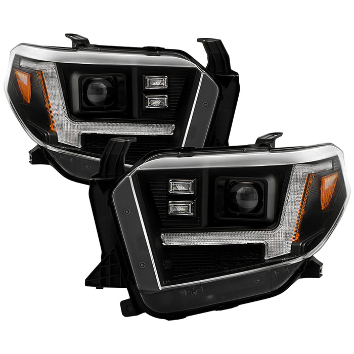 SPYDER Signature 14-21 Toyota Tundra SR/SR5 Projector Headlights - Black (PRO-YD-TTU14V2SI-SBSEQ-BK) 5088802