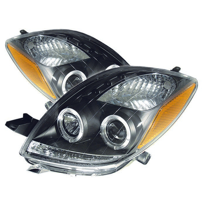 Spyder Toyota Yaris 06-08 2DR Projector Headlights LED Halo- LED Blk PRO-YD-TYA06-HL-BK 5012050