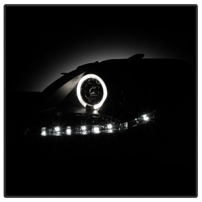 Spyder Toyota Yaris 07-11 4Dr Projector Headlights LED Halo DRL Blk PRO-YD-TYA074D-DRL-BK 5038944