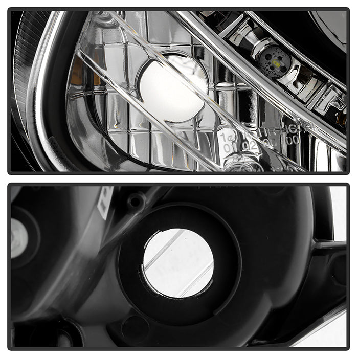 Spyder Volkswagen GTI 06-09/Jetta 06-09 Halogen Model Only - DRL Black PRO-YD-VG06-DRL-BK 5017505