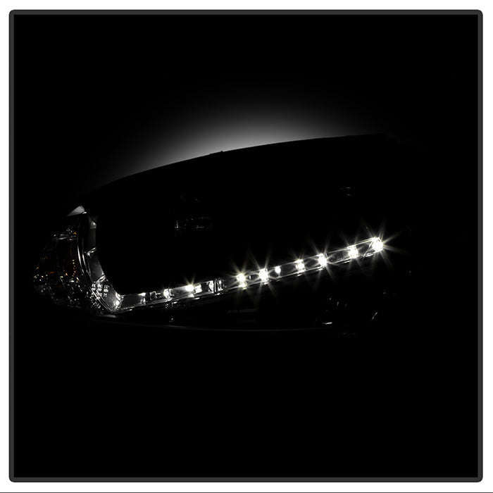 Spyder Volkswagen GTI 06-09/Jetta 06-09 Halogen Model Only - DRL Black PRO-YD-VG06-DRL-BK 5017505