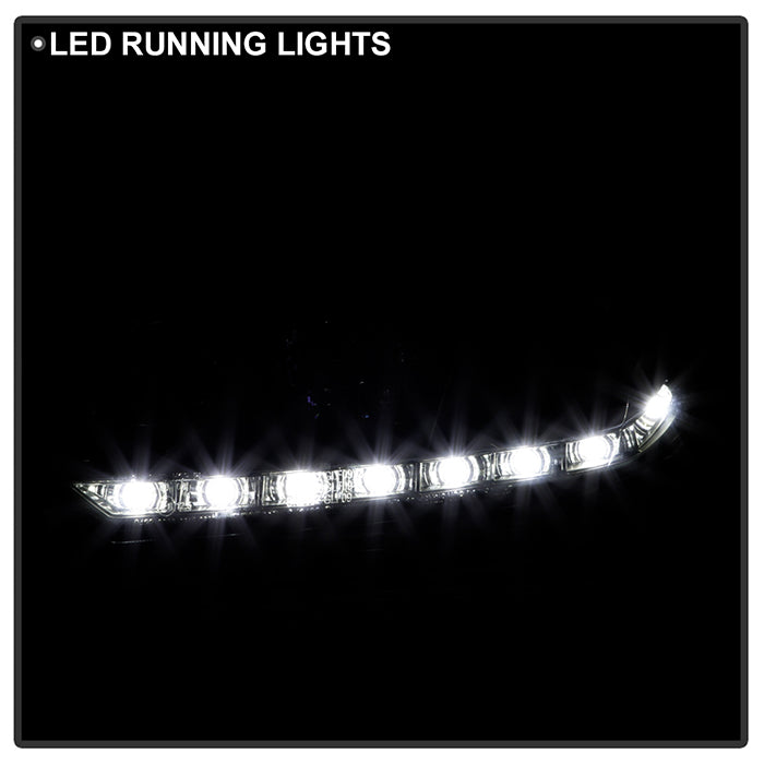 Spyder Volkswagen Golf/GTI 10-13 Projector Headlights Halogen Model- DRL Blk PRO-YD-VG10-DRL-BK 5012111