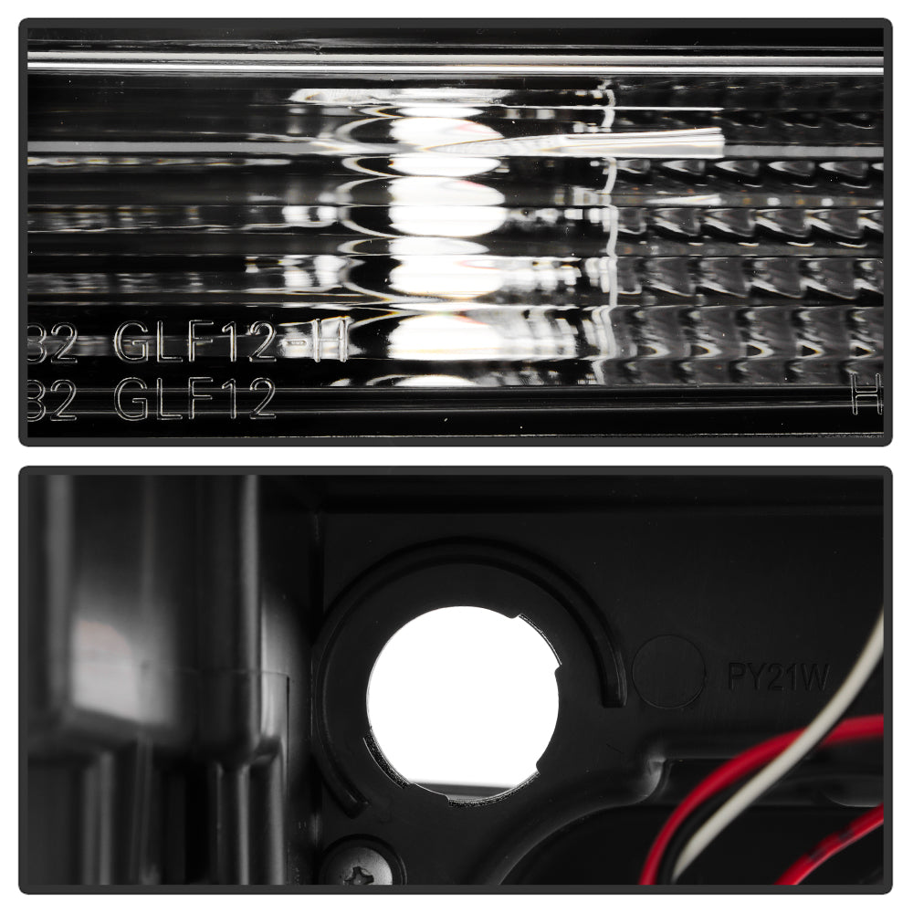 Spyder Volkswagen Golf VII 14-16 Projector Headlights DRL LED Blk Stripe Blk PRO-YD-VG15-BLK-DRL-BK 5080578