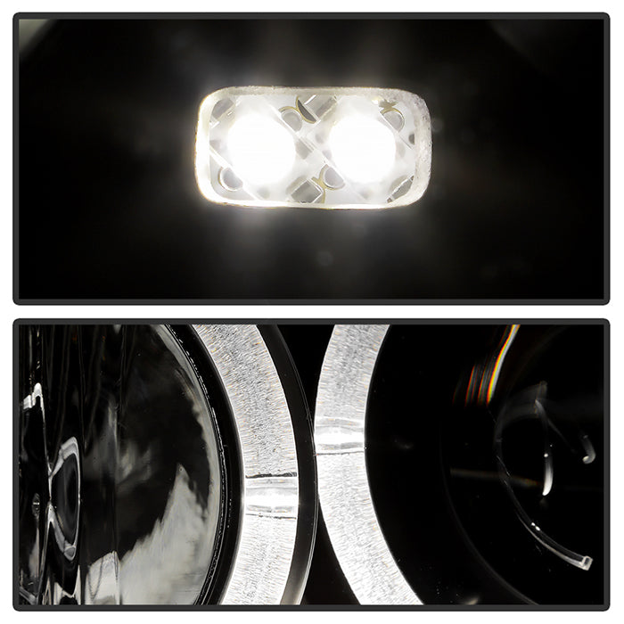 Spyder Volkswagen Golf IV 99-05 Projector Headlights LED Halo Black High H1 Low H1 PRO-YD-VG99-BK 5012159