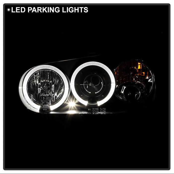 Spyder Volkswagen Golf IV 99-05 Projector Headlights LED Halo Black High H1 Low H1 PRO-YD-VG99-BK 5012159