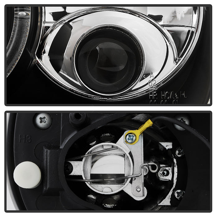 Spyder Volkswagen Golf IV 99-05 Projector Headlights LED Halo Black High H1 Low H1 PRO-YD-VG99-BK 5012159