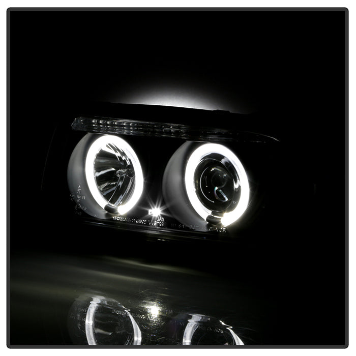 Spyder Volkswagen Jetta III 93-98 Projector Headlights LED Halo Blk High H1 Low H1 PRO-YD-VJ93-HL-BK 5012197