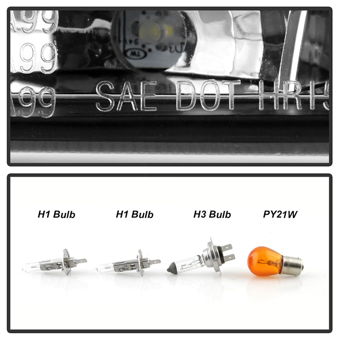 Spyder Volkswagen Jetta 99-05 Projector HeadlightsDRL Blk PRO-YD-VJ99-DRL-BK 5012234