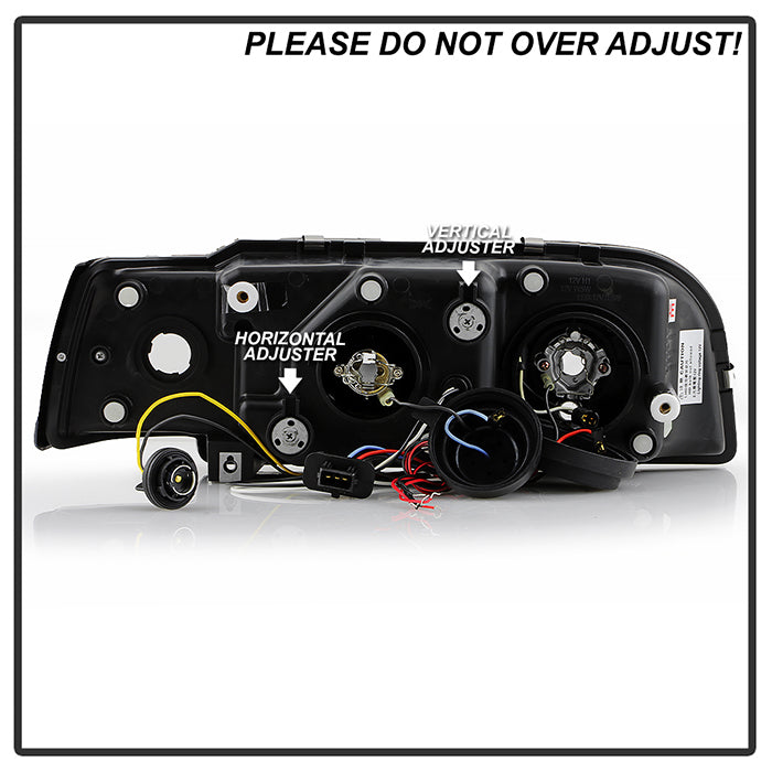 Spyder Volvo 850 93-97 Projector Headlights LED Halo Black High H1 Low H1 PRO-YD-VO85092-HL-BK 5012289