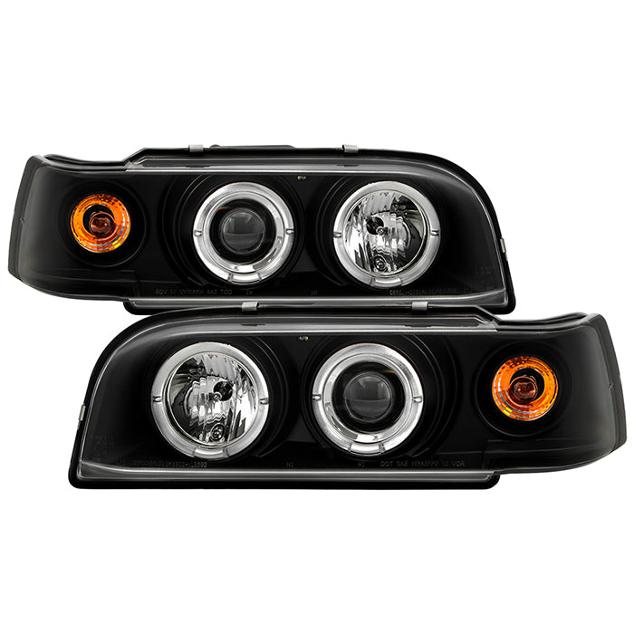 Spyder Volvo 850 93-97 Projector Headlights LED Halo Black High H1 Low H1 PRO-YD-VO85092-HL-BK 5012289