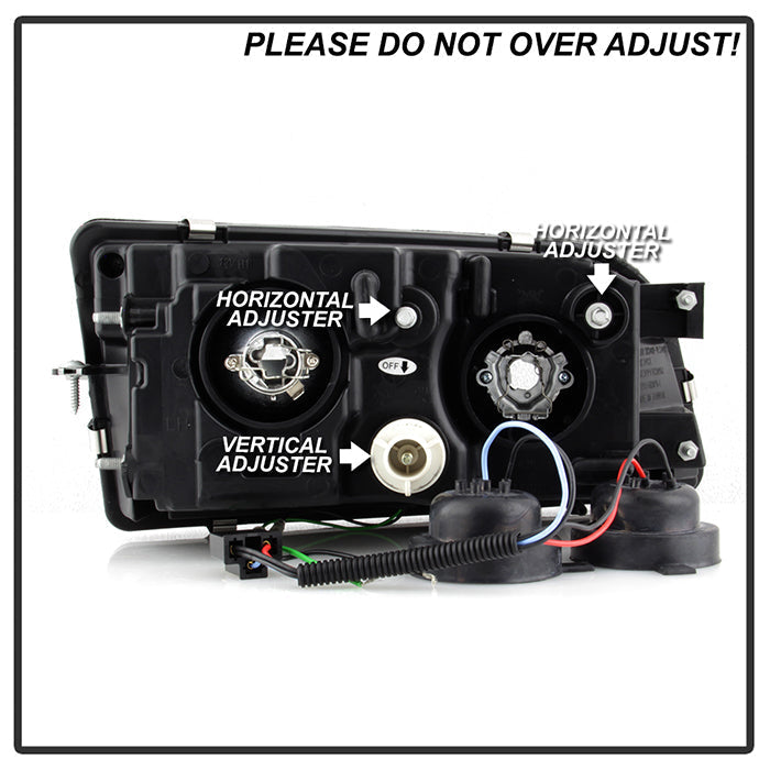 Spyder Volvo S40 97-03 Projector Headlights DRL Black High H1 Low H1 PRO-YD-VOS4097-DRL-BK 5030351