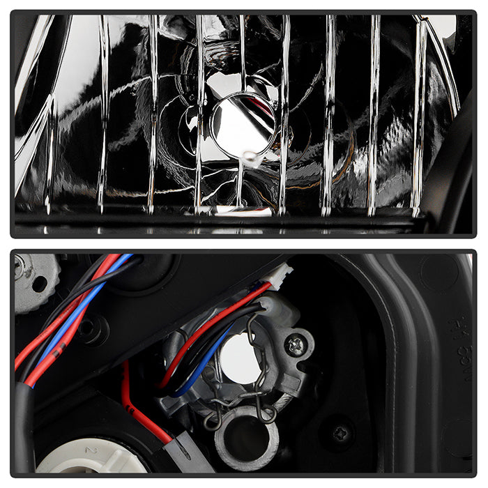 Spyder Volkswagen Passat 01-05 Projector Headlights DRL Black High H1 Low H1 PRO-YD-VP01-DRL-BK 5012302