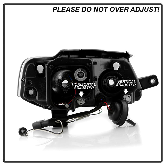 Spyder Volkswagen Passat 06-08 Projector Headlights DRL Black High H1 Low H1 PRO-YD-VP06-DRL-BK 5012326