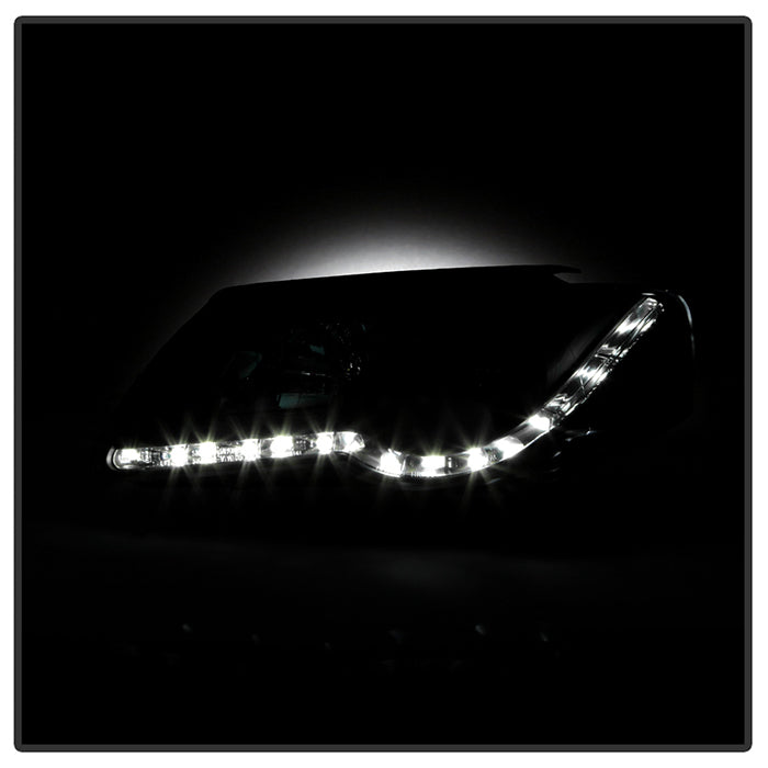Spyder Volkswagen Passat 06-08 Projector Headlights DRL Black High H1 Low H1 PRO-YD-VP06-DRL-BK 5012326
