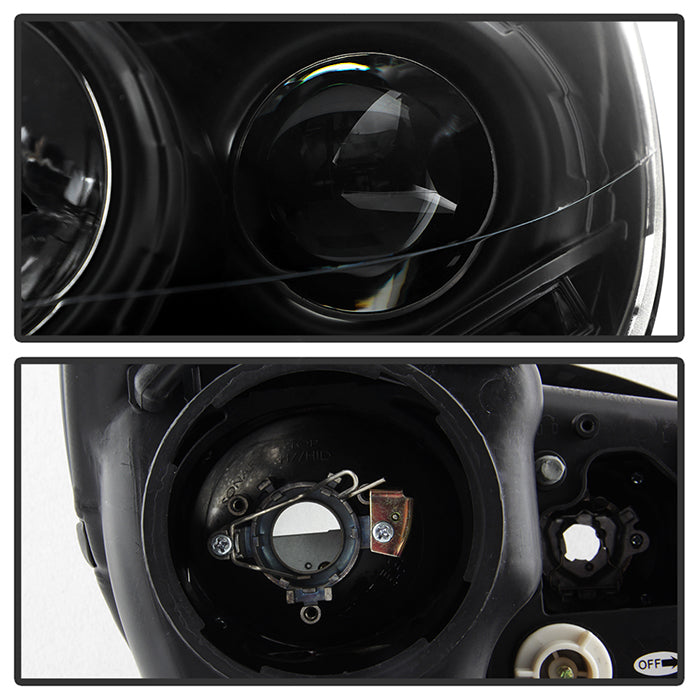 Spyder Volkswagen Tiguan 09-11 Projector Headlights DRL Black High H1 Low H7 PRO-YD-VTIG09-DRL-BK 5042651
