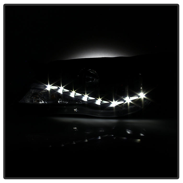 Spyder Volkswagen Tiguan 09-11 Projector Headlights DRL Black High H1 Low H7 PRO-YD-VTIG09-DRL-BK 5042651