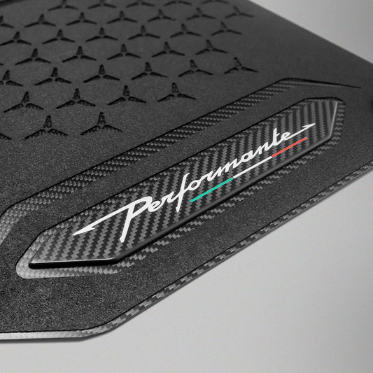 T1 Carbon Fiber Floor Mats for Lamborghini Huracan Performante – Matte Carbon