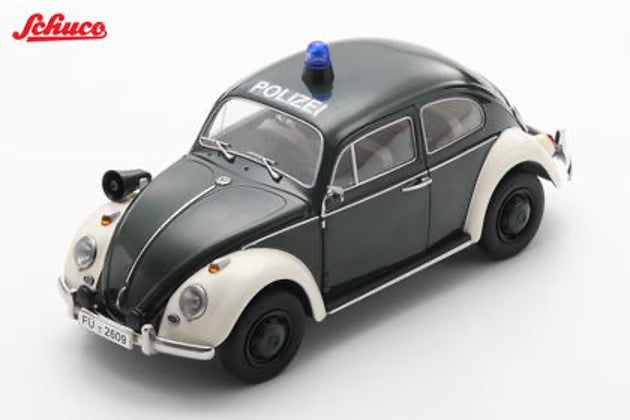 Schuco 1960 Volkswagen Beetle German Polizei 1:18