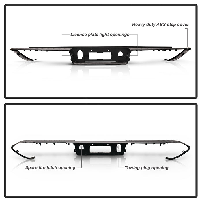 SPYDER xTune 14-18 Chevy 1500/GMC Sierra 1500 Rear Bumper Step Pad (RB-CS14-1500-SP) 9048777