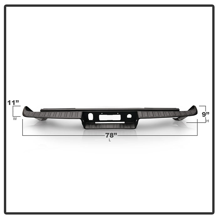 SPYDER xTune 14-18 Chevy 1500/GMC Sierra 1500 Rear Bumper Step Pad (RB-CS14-1500-SP) 9048777