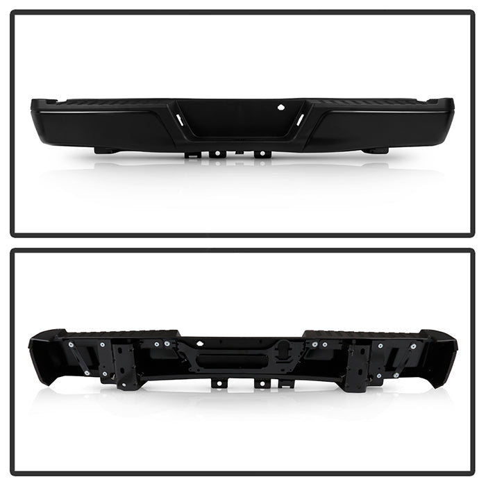 Spyder Styleside 15-20 Ford F150 w/o Parking Sensor Holes & Hitch - Rear Bumper (RB-FF15015-SET-BK) 9947681