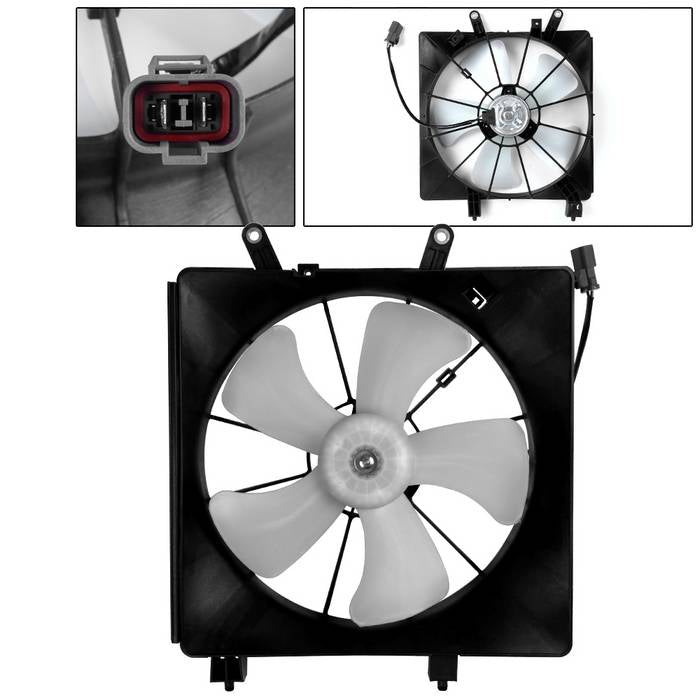 SPYDER xTune 02-05 Honda Civic 2/4Dr (Will Not Fit Hybrid) Radiator Fan HO3115115 (RF-HD-620-219) 9941719