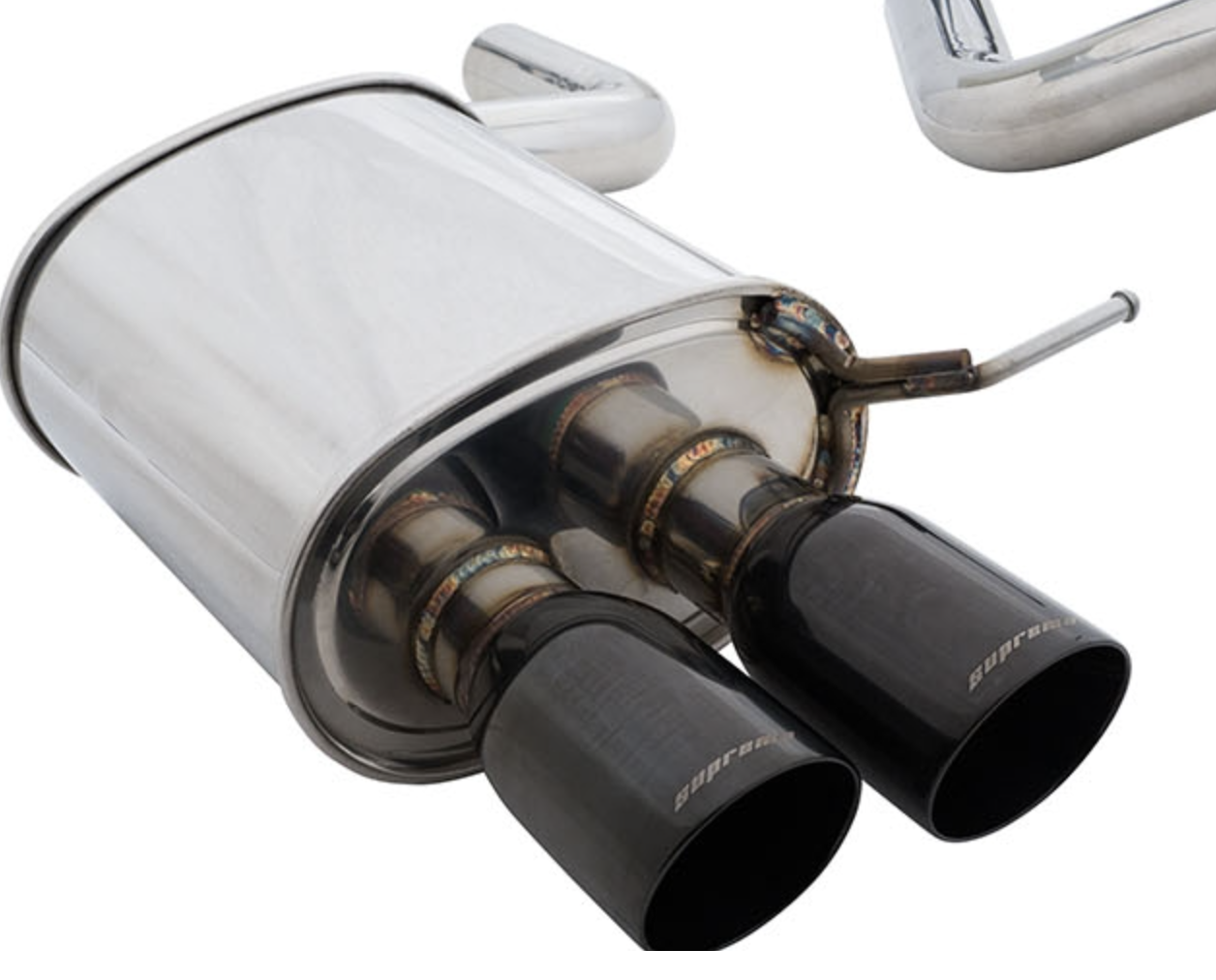 Megan Racing Axle Back Exhaust Tips for BMW F10 2011+ 535i M-Sport T-304 Stainless Quad 63mm ID 90mm OD
