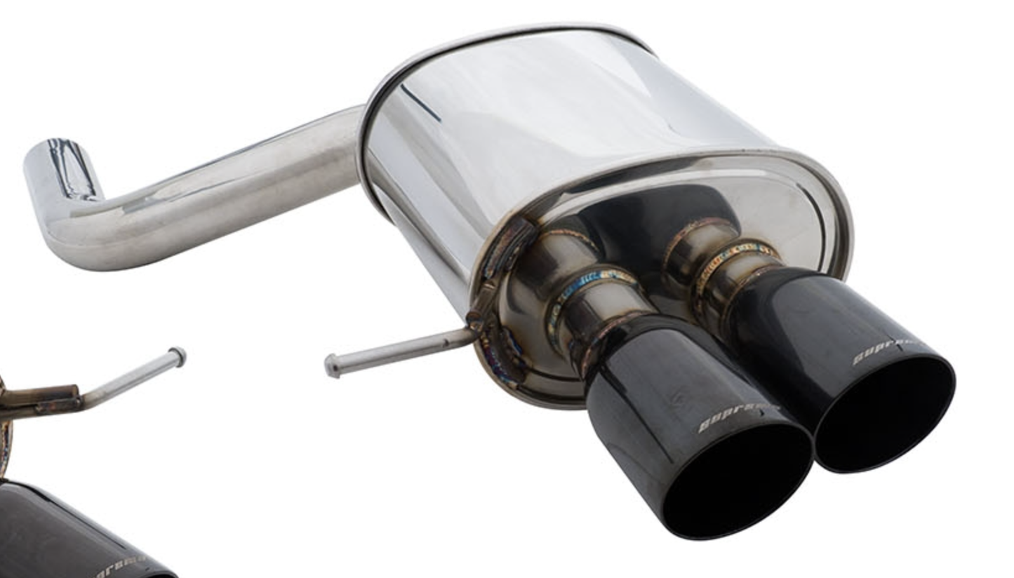 Megan Racing Axle Back Exhaust Tips for BMW F10 2011+ 535i M-Sport T-304 Stainless Quad 63mm ID 90mm OD
