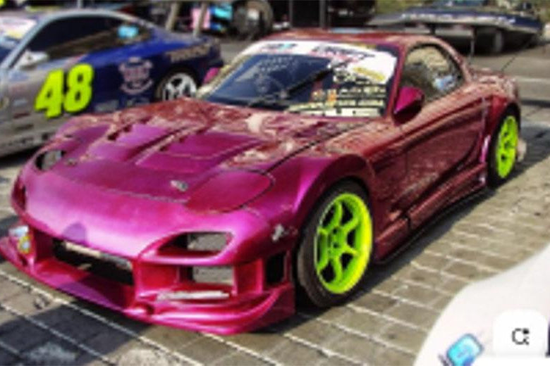 Solido 1999 Mazda RX7 FD3RS Solido Works Fuchsia (Pink Metallic) 1:18