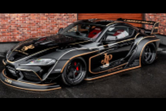 Solido 2025 Toyota GR Supra A90 Liberty Walk "John Player" Tribute Black 1:18