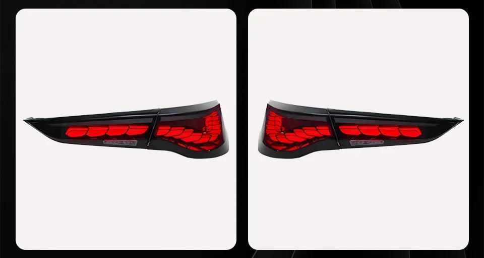 Car Taillights for Bmw 4 Series 2020-2023 Led Auto Back Lamps Assembly Upgrade Dragon Design Style Turn Signal Accessories