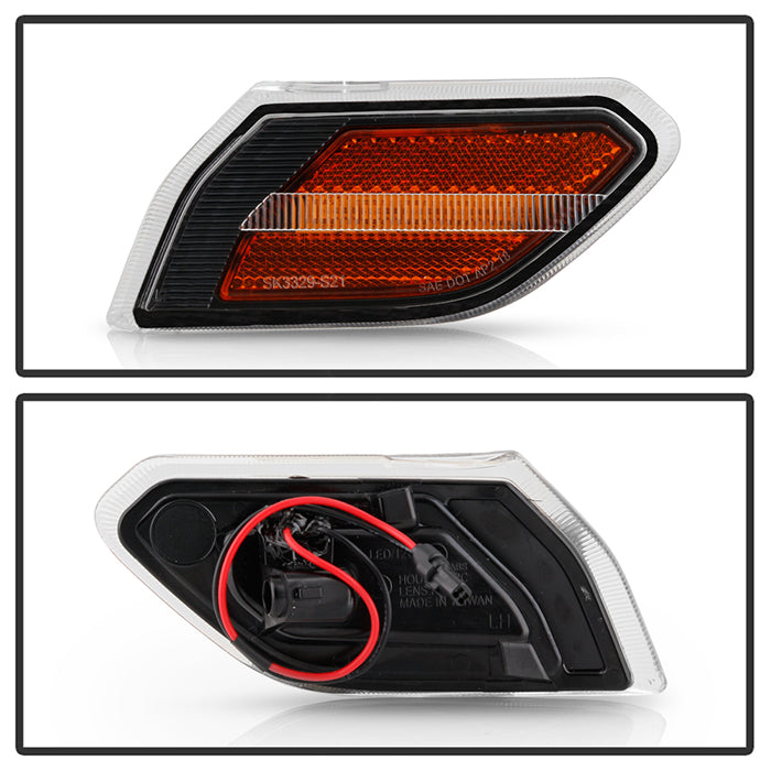 Spyder Jeep Wrangler 19-20 LED Side Marker Lights - Black (SML-YD-JW19-LED-BK) 5087836