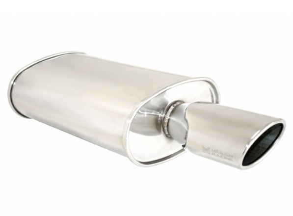 Megan Racing Universal Exhaust O ST Muffler (Single Oval Tip) - MR-MU-OST