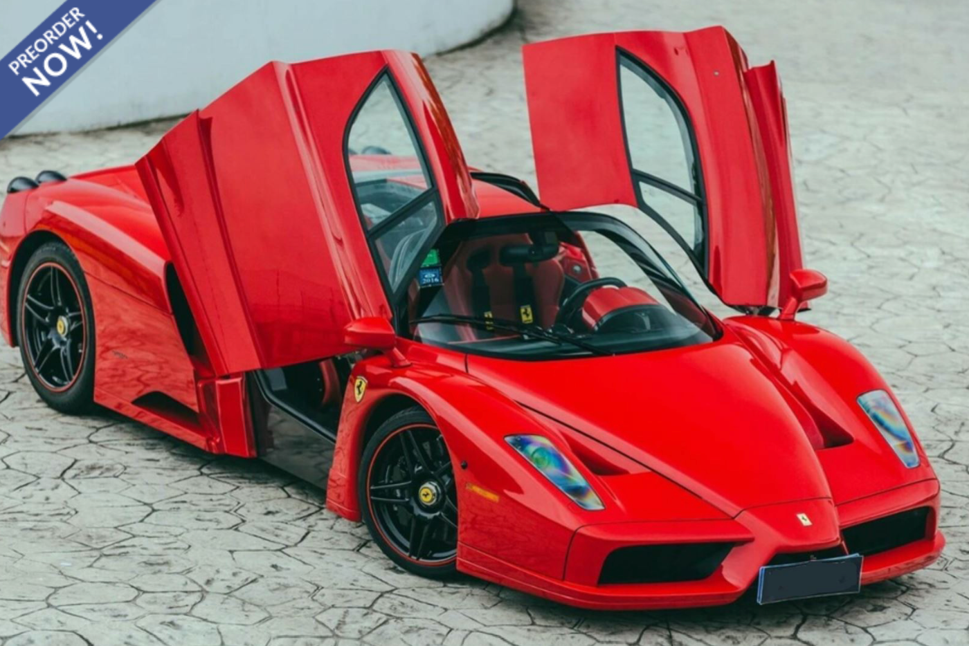 BBR 2004 Ferrari Enzo Ferrari Rosso Corsa (Red) w/ Black Wheels 1:18