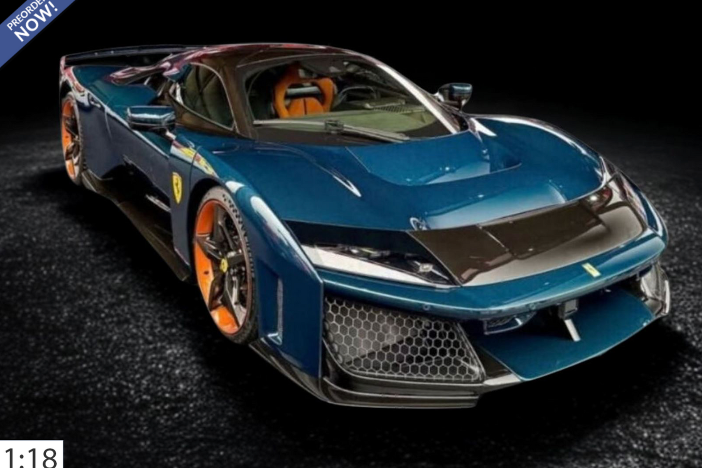 BBR 2026 Ferrari F80 Full Carbon Blue w/ FULL Openings 1:18 LUXURY PACK