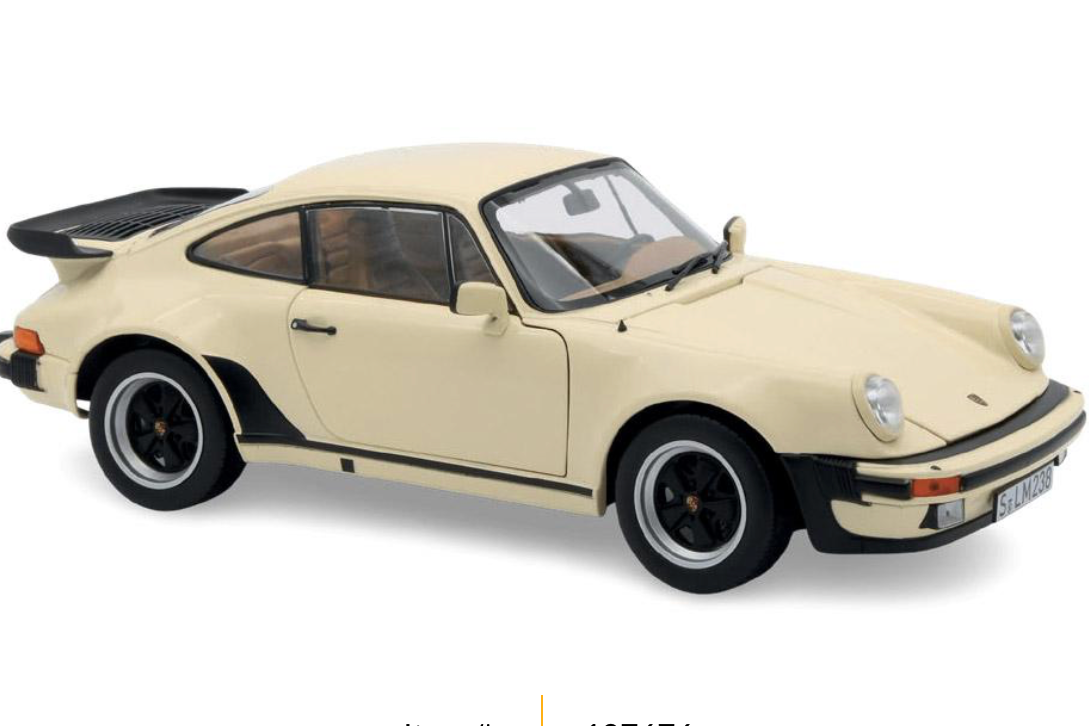 Norev 1980 Porsche 911 Turbo 930 3.3 G Series Chiffon White 1:18