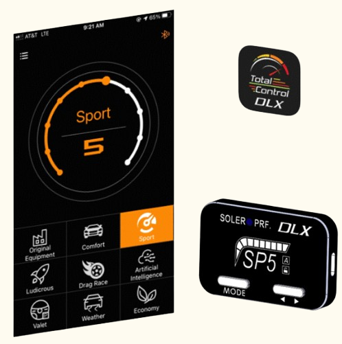 SE0535-TC DLX Bluetooth® Throttle Controller: Corvette 6 (2006-2013), Camaro 5, Cadillac DTS & CTS 2