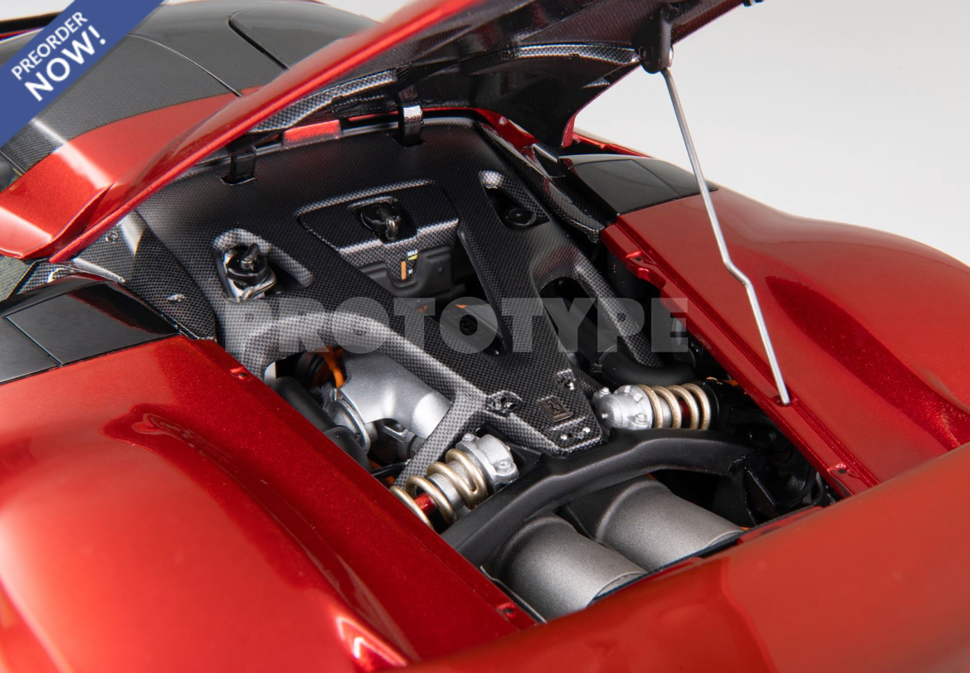 BBR 2026 Ferrari F80 Rosso (Red) Supercar & Italian Flag w/ FULL Openings 1:18 LUXURY PACK