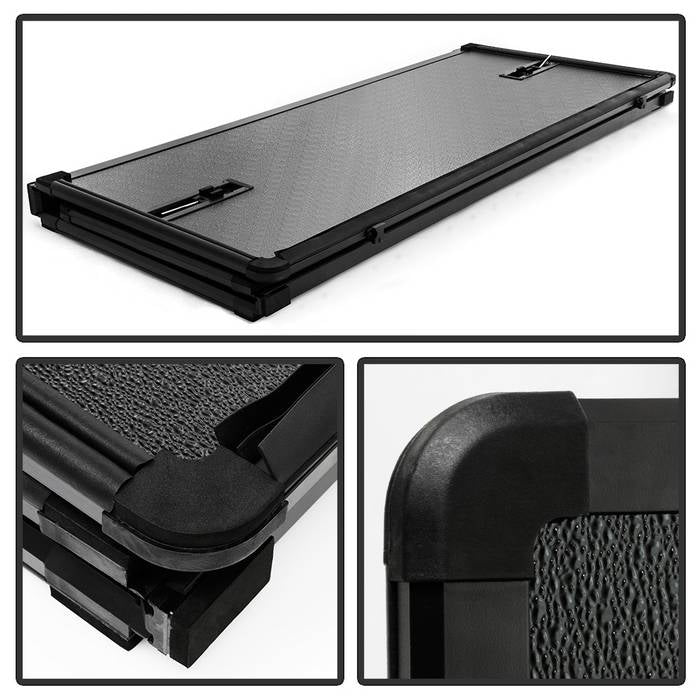 SPYDER xTune 04-07 Chevy Silverado/GMC Sierra 1500 CC 68in Bed Hard Tri-Fold Tonneau - Blk (TC-HTF-CS04-68) 9046704