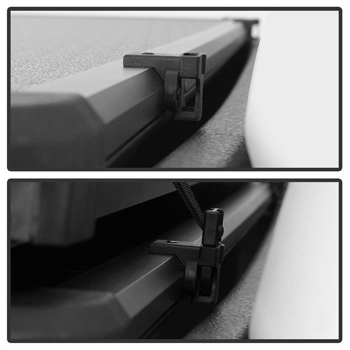 Xtune 20-21 Jeep Gladiator 60 Inches Hard Tri-Fold Style Tonneau Cover - Black 9049330