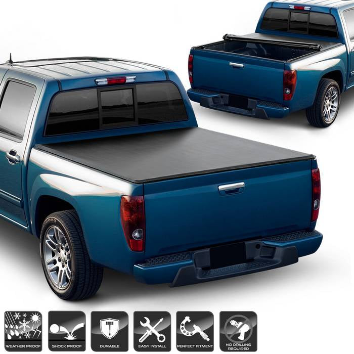 SPYDER xTune 04-12 Chevy Colorado 63in. Bed Roll-Up Style Tonneau Cover - Black (TC-RU-CCO04-63) 9043765