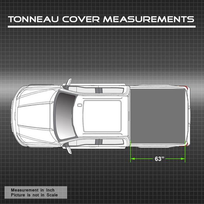 SPYDER xTune 04-12 Chevy Colorado 63in. Bed Roll-Up Style Tonneau Cover - Black (TC-RU-CCO04-63) 9043765